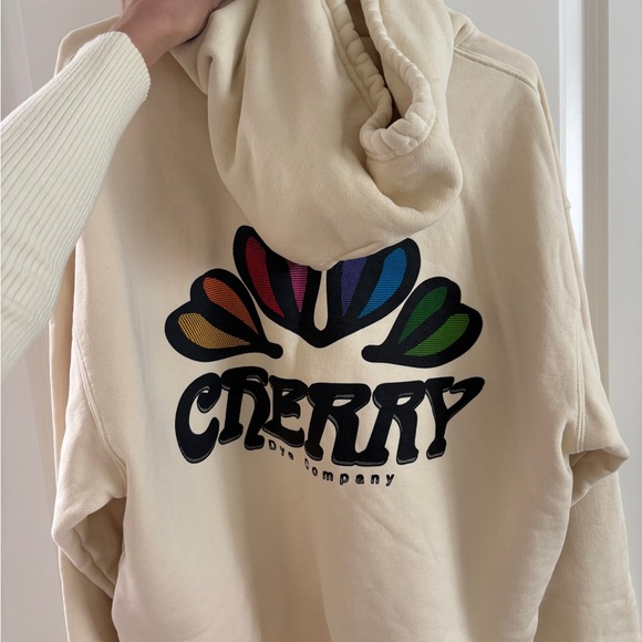 Cherry LA Cream Hoodie “Dye Company”